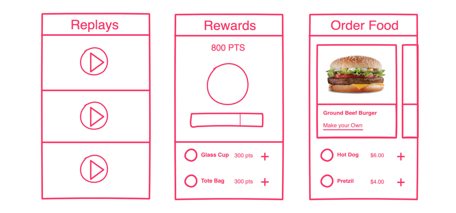 Replays + Rewards + Order Food